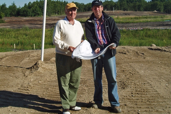 Bob and Bruce at construction site